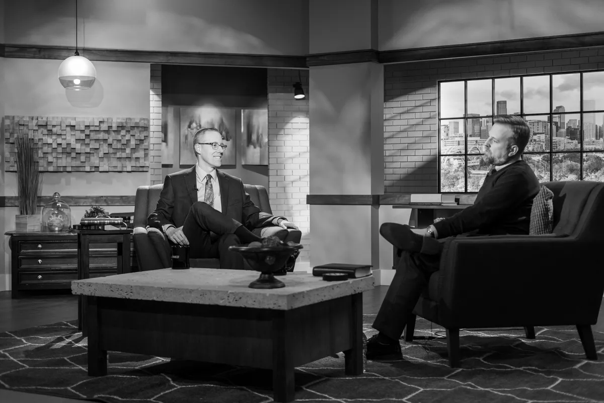 Augustine Institute studio interview set