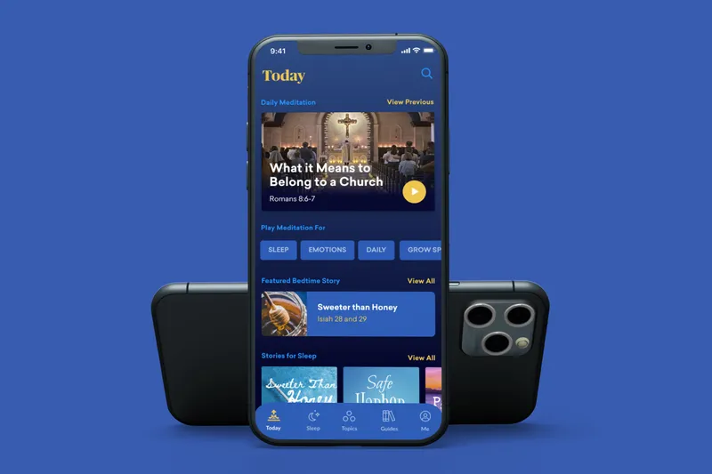 Amen App iPhone hero mockup
