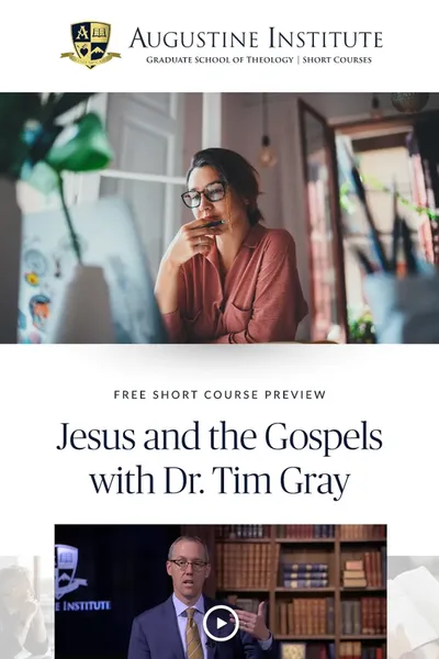 Augustine Institute Short Courses Email